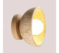 Applique Murale LED Moderne en Pierre Naturelle, câblée, pour Chambre à Coucher, Salon, Chevet, Porche, Couloir (Couleur Bois)