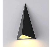 Applique Murale LED Moderne et étanche, Applique Triangulaire en Aluminium avec Abat-Jour en Verre scellé, luminaire intérieur/extérieur, luminaire élégant pour la décoration intérieure (lumière