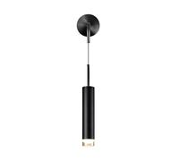 Applique murale LED moderne, lampe murale en aluminium avec fil de suspension, éclairage blanc chaud 3000 K pour chambre, chevet, salon, applique murale d'intérieur finition métal.