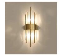 Applique Murale Led Moderne Pour Chambre À Coucher, Luminaire Décoratif de Luxe Pour La Maison, Compatible Avec Salon, Couloir, Appliques En Acier Inoxydable Doré Et Noir Avec Verre, Suspension de Pla