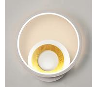 Applique Murale LED Moderne Ronde 14W d'intérieur, en Aluminium et Fer, idéale pour la Chambre, Le Salon, Le Couloir ou l'escalier.