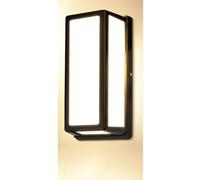 Applique murale Led Noir Intérieur Extérieur, Lampe murale moderne en aluminium, IP65 étanche Lampes extérieures Eclairage mural pour salon chambre couloir, 26CM