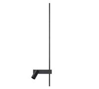 Applique Murale LED Noire Salon Indirect Aluminium GU10 H:80 Cm Spot Projecteur