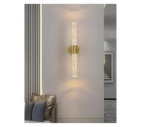 Applique Murale LED Nordique à Bulles en Cristal, idéale pour Une Chambre à Coucher, Un Salon, Une allée, Une décoration d'intérieur, AC85-265 V (Noir, Tricolore, intensité Variable) (doré, Blanc cha