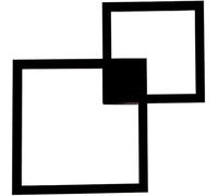 Applique Murale LED Nordique Creative Géométrique Carré Allée Applique Murale Noir Chambre Chevet Applique Murale for Salon Étude Couloir Salle À Manger Balcon Allée Escaliers Restaurants Cuisines