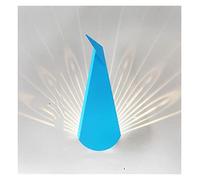 Applique murale LED nordique moderne en fer pour salon, allée, escalier, appliques intérieures, décoration d'intérieur, éclairage créatif coloré paon (couleur : blanc froid (5 500-7 000 K), taille