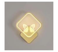 Applique Murale LED Papillon carrée, 15 W, idéale pour Le Salon ou comme Applique Murale d'intérieur, Compatible avec Les têtes de lit.