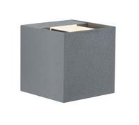 Applique LED Cybo IP65 carré 80x80mm 2700K 2x3,5W 355lm / 355lm 230V 40-120° Gris Aluminium
