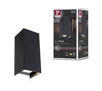 Applique murale LED Paulmann Flame 3 000 K, anthracite | ÉCLAIRAGE MURAL - Cette applique murale crée des effets lumineux décoratifs et met en valeur la façade de la maison