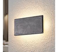 Applique murale LED Peetu Lindby, dimmable, gris, Salon / Salle à manger, Pierre, Moderne, Applique Murale LED