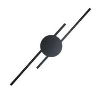 Applique Murale LED Plate Noire 86Cm Longue Lumière Indirecte 3000 K Métal