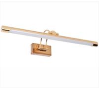 Applique murale LED pour éclairer des tableaux, miroirs, murales, etc., LED 9 W style traditionnel et élégant, lumière chaude 3000 K, finition or brillant, articulé et pivotant. 50 cm