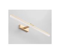 Applique murale LED pour miroir de salle de bain - Blanc chaud - Réglable à 180° - Lampe murale moderne pour salle de bain - 3000 K - Doré - 40 cm