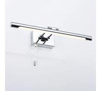 Applique Murale Led Pour Salle Den, Chromée, Avec Cordon de Tirage, Fixation Frontale Pour Salle Den (4000 K/M).