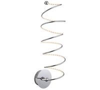 Applique murale LED pour salon, applique murale spirale, aluminium, 23,4 W, 1 260 lm, blanc chaud, L x H 18 x 60 cm