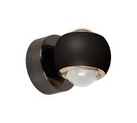Applique murale LED pour salon, orientation vers le haut et vers le bas, noir, aluminium, H 13,5 cm