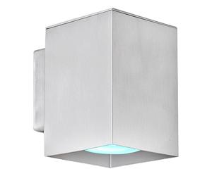 Applique murale LED RGB à intensité variable avec télécommande Lampe d'escalier Lampe de couloir Lampe de salon Applique murale, aluminium, éclairage vers le bas, 3W 200lm blanc chaud, l x h 7,5 x 10,