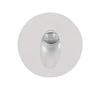 Applique Murale LED Ronde en Aluminium Blanc pour escaliers, 1 W/3 W, encastrée, éclairage d'angle, AC85-265 V, Noir, 3 W, Blanc Froid