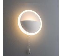 Applique Murale LED Ronde Moderne d'intérieur avec Interrupteur, Lampes de Chevet 7 W 3000 K + 3 W 2700 K, Lampes de Lecture, éclairage Mural en métal Acrylique, éclairage décoratif Circulaire po