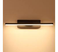 Applique Murale LED Rotative à 330 ° Moderne De Style Nordique Longue Applique Murale Intérieure en Aluminium pour Lampe De Chevet Escalier De Salon, Black, Warm White, 40cm, 8W