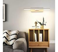 Applique Murale LED Rotative à 330 ° Moderne De Style Nordique Longue Applique Murale Intérieure en Aluminium pour Lampe De Chevet Escalier De Salon, White, Cool White, 30cm, 6W