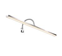 Applique murale LED Salle de bain Applique murale Variateur d'intensité Lampe miroir, métal chromé, 8,5W 800Lm blanc chaud, blanc neutre, L 78 cm