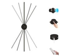 Applique Murale LED sans Fil, Rechargeable, sans perçage, à Piles, à intensité Variable, avec télécommande et Interrupteur Tactile, rotative à 360°, Rechargeable, d, 100 cm