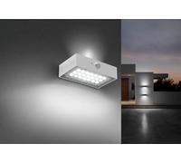 Applique murale LED solaire 3 W - 3000 K - 350 lm - IP65 - Idéale pour l'éclairage extérieur et le jardin.
