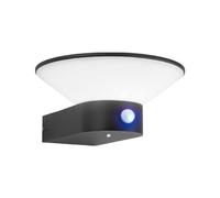 Applique murale LED solaire avec détecteur 2,8 Watt 3000K IP54 gris anthracite