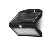 Applique Murale Led Solaire 8w 4000k Noir Plus Detecteur. Miidex Lighting. Noir