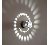 Applique Murale LED Spirale 3 W - Lumière Blanche, plafonnier en Aluminium, éclairage d'intérieur créatif pour Couloir, Chambre, Vestibule, café