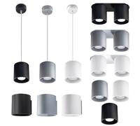Applique murale LED spot de plafond construction spot lampe suspendue salon éclairage gris blanc noir grau - Pendellampe