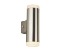 Applique Murale LED Up Down H: 17 Cm En Argent Mat IP44 3000 K 650 Lm
