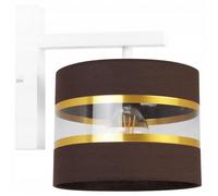 Applique Murale - Light Home - Elegance Gold 2030 - Métal Blanc - Abat-jour Doré