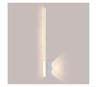 Applique Murale linéaire à LED - Applique Murale Moderne Noire et câblée pour Chambre, Salon et Couloir - Luminaire d'intérieur de 39,4 Pouces