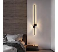 Applique murale linéaire à LED moderne, lampe murale d'intérieur simple et longue, luminaire mural en métal de 24" à 36", applique murale en aluminium 3000K, luminaire d'éclairage pour chambre à cou