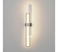 Applique Murale linéaire au Design Moderne, LED Blanc Chaud 3 000 K, Design Minimaliste, géométrique, pour Balcon, Chambre, Salon, Bureau, Lampe de Chevet, HDFTTYABF-A-1000MM