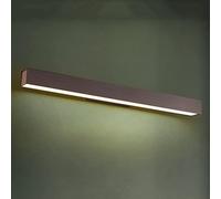 Applique Murale linéaire LED Moderne avec Abat-Jour en Acrylique, 3 Modes de Couleur, façade Miroir Ultra-Fine, éclairage intérieur Minimaliste