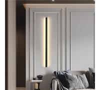 Applique Murale linéaire Moderne, Longue Bande Noire 3 000 K, idéale pour Un Salon, Une Chambre ou Un Balcon, ou comme éclairage d'intérieur Minimaliste.