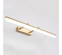 Applique murale linéaire moderne pour salle de bain, au-dessus d'un miroir ou d'une barre de coiffeuse, orientable à 180°, idéale pour éclairer des tableaux, galeries et couloirs (blanc, 60 cm) ou 40