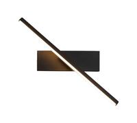 Applique Murale linéaire Nordique Noire à LED, Longue Bande, rotative à 350°, luminaire d'intérieur, idéal pour Un Salon, Une Chambre, Un Couloir, Une Salle de Bain ou Une Coiffeuse.
