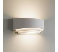 Applique murale Lucien Lindby, dimmable, blanc, Chambre à coucher, Plâtre / Terre Cuite, Moderne, Applique Murale