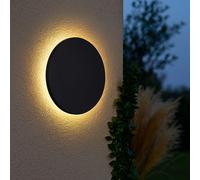 GLOBO Applique murale d'extérieur LED IP54 avec interrupteur D 25,2 cm Noir