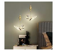 Applique Murale, lumière Papillon, Chambre de Luxe, tête de lit, Petit Lustre, Salon, lampadaire, Fond TV, décoration Murale, Lampe Murale (Couleur : Lampes suspendues 20 cm, Taille : lumière Neutre)