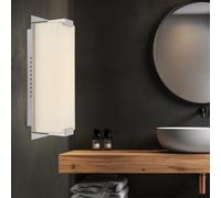 Applique Murale Lumière pour Salle à Manger Chrome 1 à Flammes Glas Satiné LED H