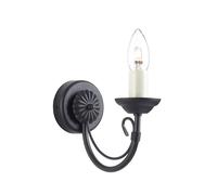 Applique Murale Luminaire Acier Noir Classique Couloir B 9,2 CM 1 à Flammes