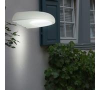 Applique murale extérieur lampe de balcon lampe d'extérieur applique murale acier inoxydable, verre plastique, 1x douille E27, LxPxH 19,5x22x8 cm