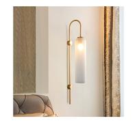 Applique murale, luminaire de salle de bain simple, luminaire de salle de bain doré de style ferme avec abat-jour en verre, appliques murales rustiques pour salon, chambre, couloir, véranda, chevet et