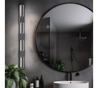 Applique Murale Luminaire de Salon 4 à Flammes Chrome Satiné LED L 68 CM