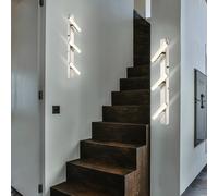Applique Murale Luminaire Sportif Spots Mobile Argent Clair Blanc Chaud LED 2er